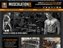Tablet Screenshot of musculation-paris.com